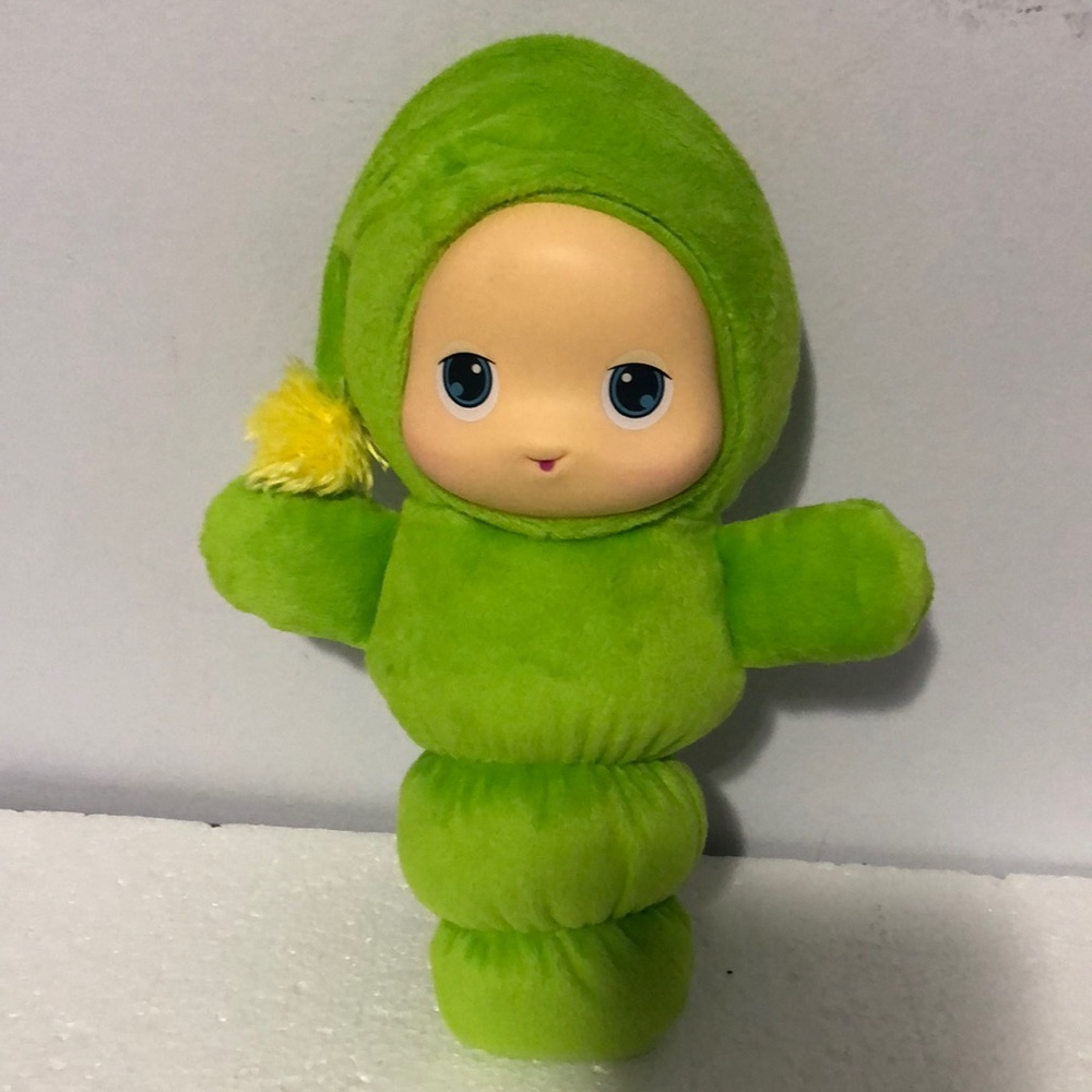 Hasbro Playskool Glo Worm Lullaby 2009 Glow Worm 10" Green Soft plush Light Up